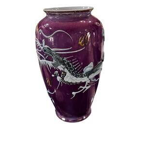 Vintage Japanese Vase Dragon ware Floral Decoration 6”